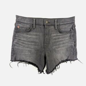 Hudson Jeans Black Distressed Shorts